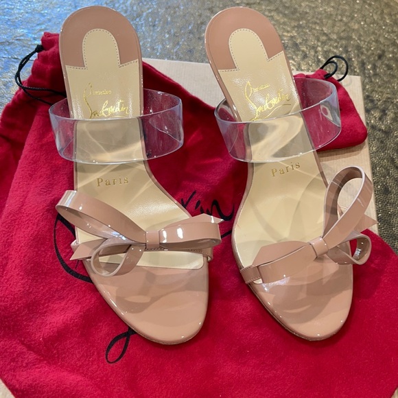 CHRISTIAN LOUBOUTIN Just Nodo 85 PVC sandals 36 - Picture 8 of 12